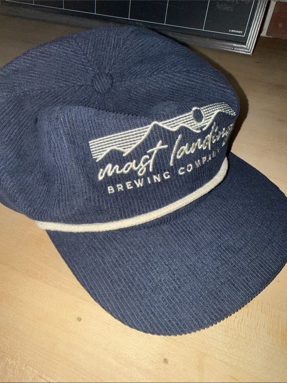 Mast Landing Maine Brewing Company Navy Corduroy Rope Cap